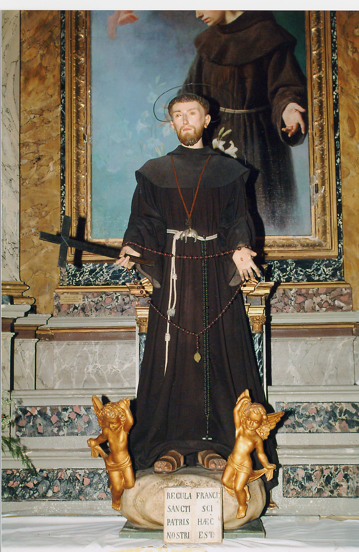 SAN FRANCESCO D'ASSISI (statua) di Conti Salvatore (sec. XIX)