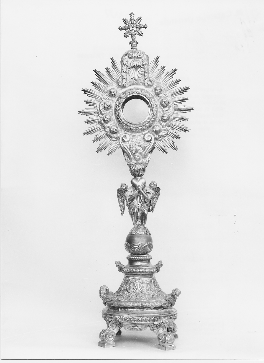 ostensorio - a raggiera di Romanelli Gennaro - ambito napoletano (prima metà sec. XIX)