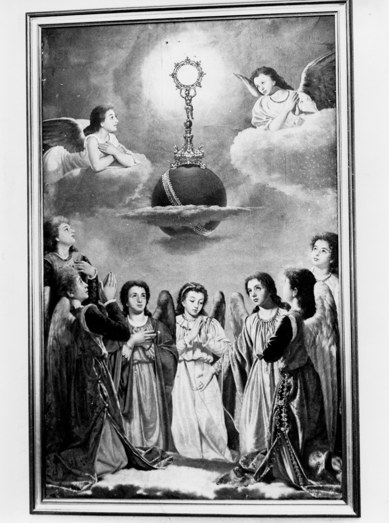 ANGELI IN PREGHIERA (dipinto) di Ciancarelli Vincenzo (seconda metà sec. XIX)