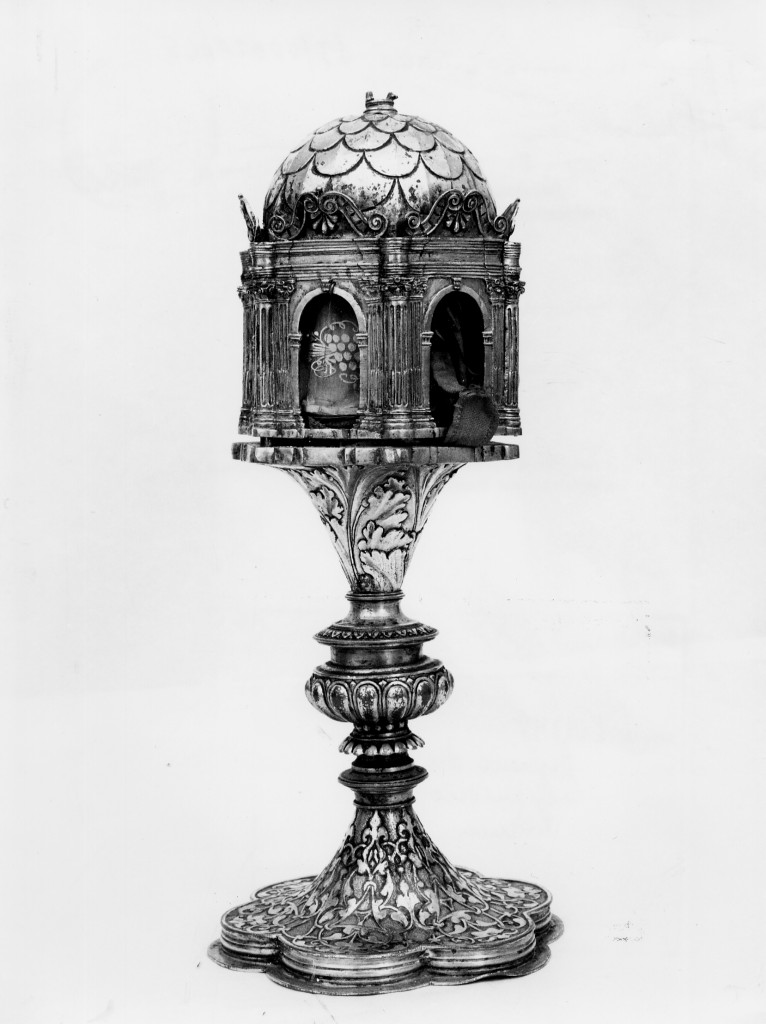 reliquiario a pisside - ambito abruzzese (sec. XV)