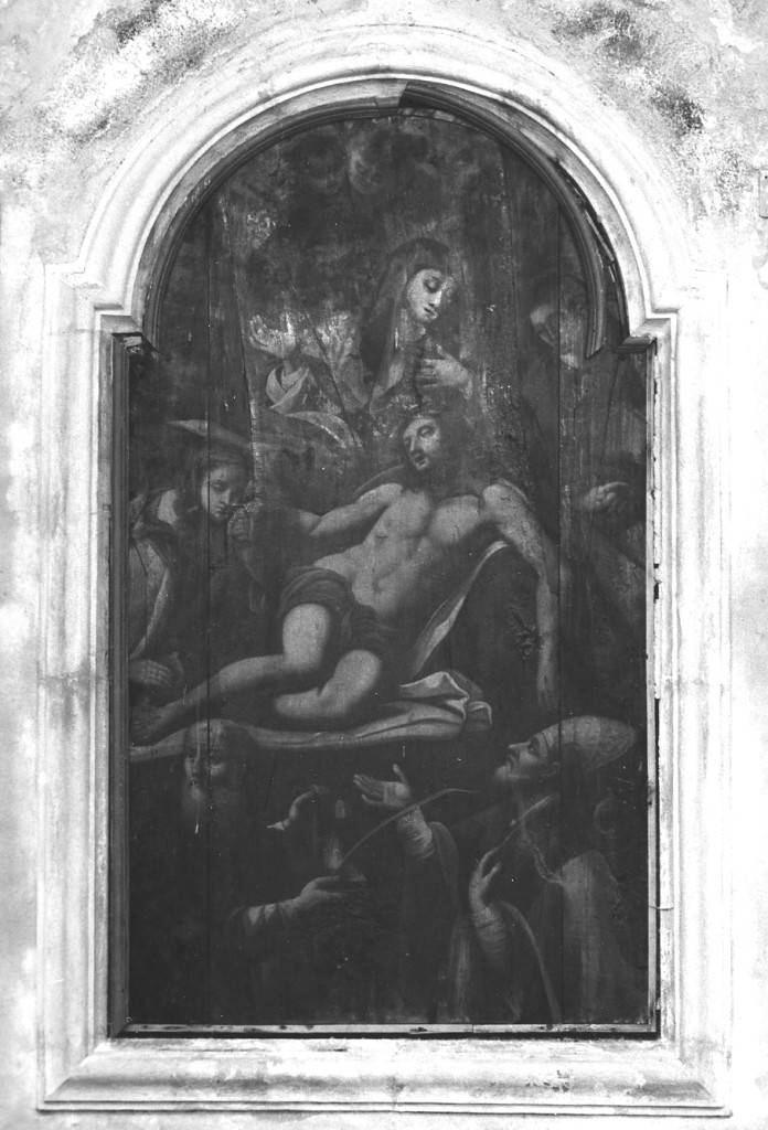 CRISTO IN PIETA' (dipinto) - ambito abruzzese (sec. XVIII)