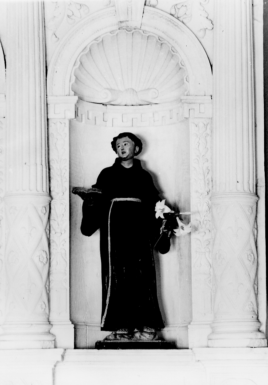 SANT'ANTONIO DA PADOVA (statua, opera isolata) - ambito abruzzese (sec. XIX)