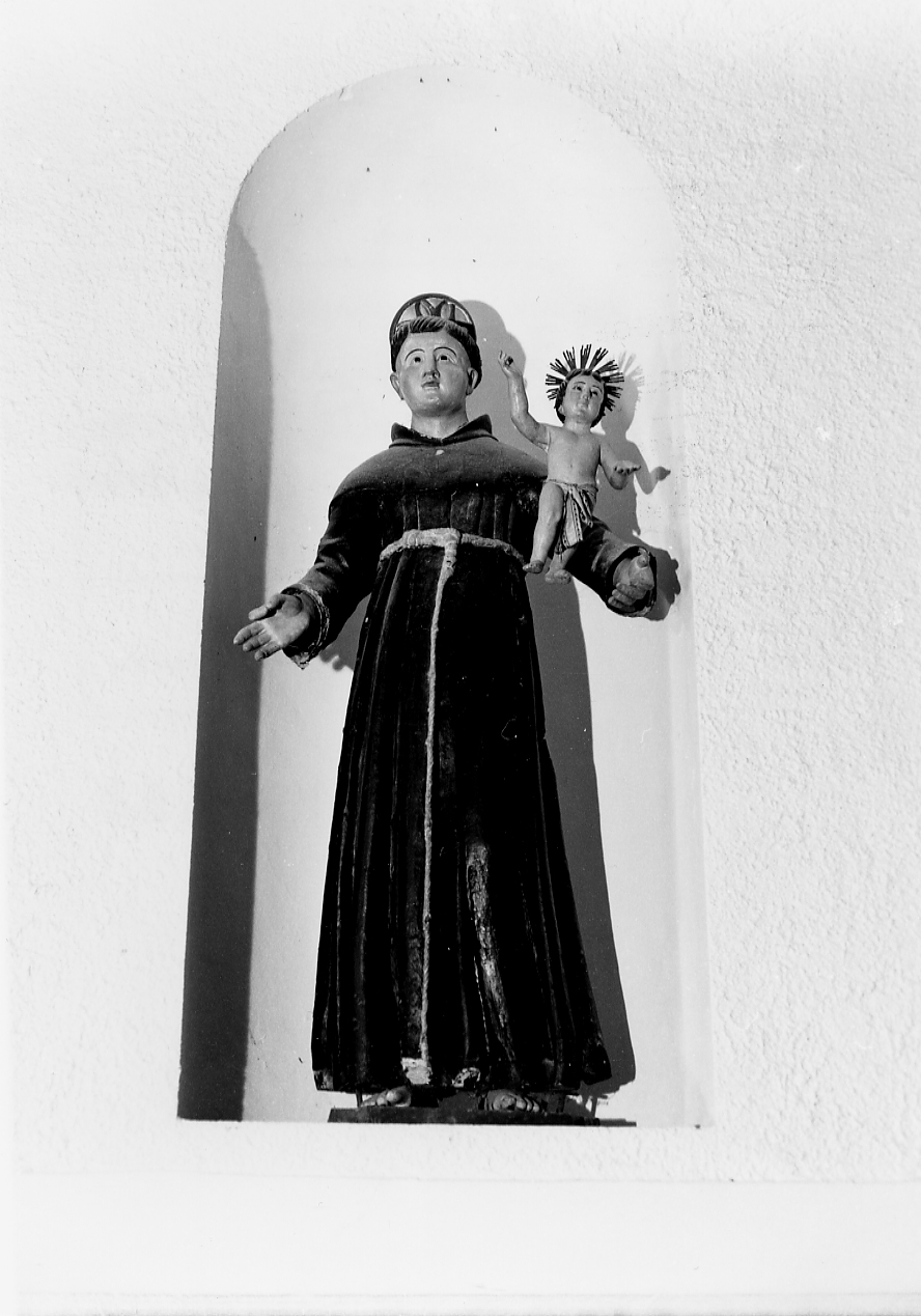 SANT'ANTONIO DA PADOVA (statua, opera isolata) - ambito abruzzese (sec. XVII)