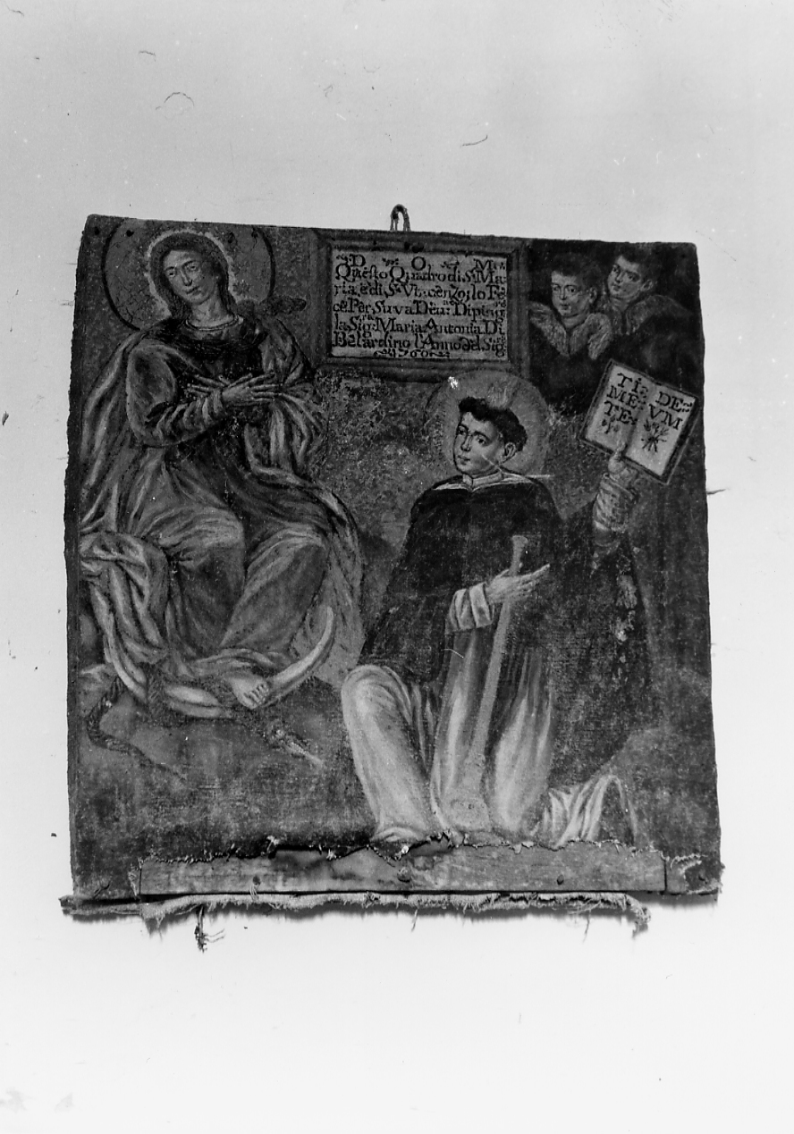 APPARIZIONE DELLA MADONNA A SAN VINCENZO FERRER (dipinto, opera isolata) - ambito abruzzese (sec. XVI)