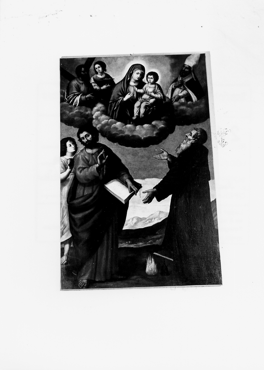 MADONNA CON BAMBINO E SANTI (dipinto, opera isolata) - ambito Italia centrale (seconda metà sec. XVIII)