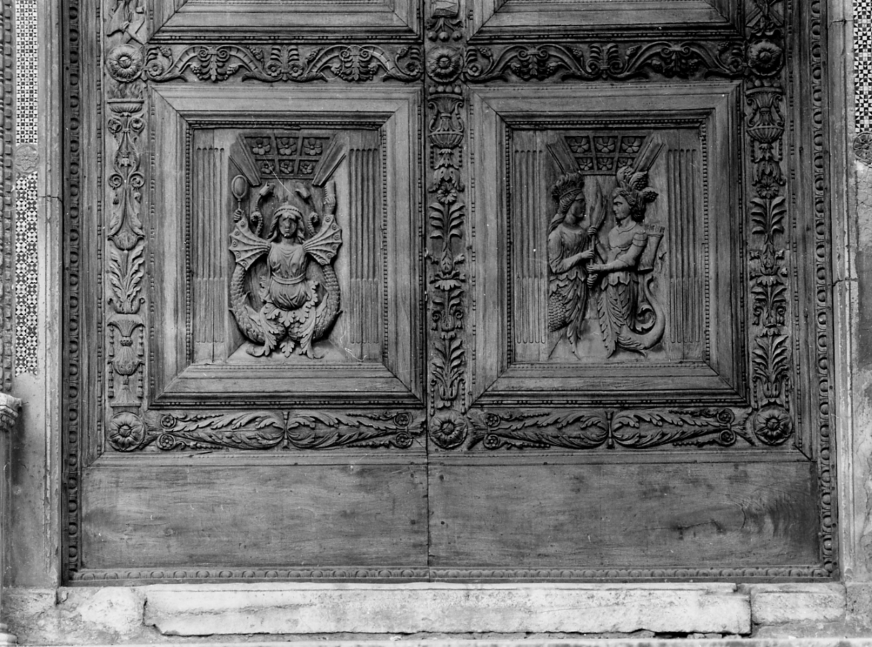 battente, coppia di Gerardini Antonio (seconda metà sec. XIX)