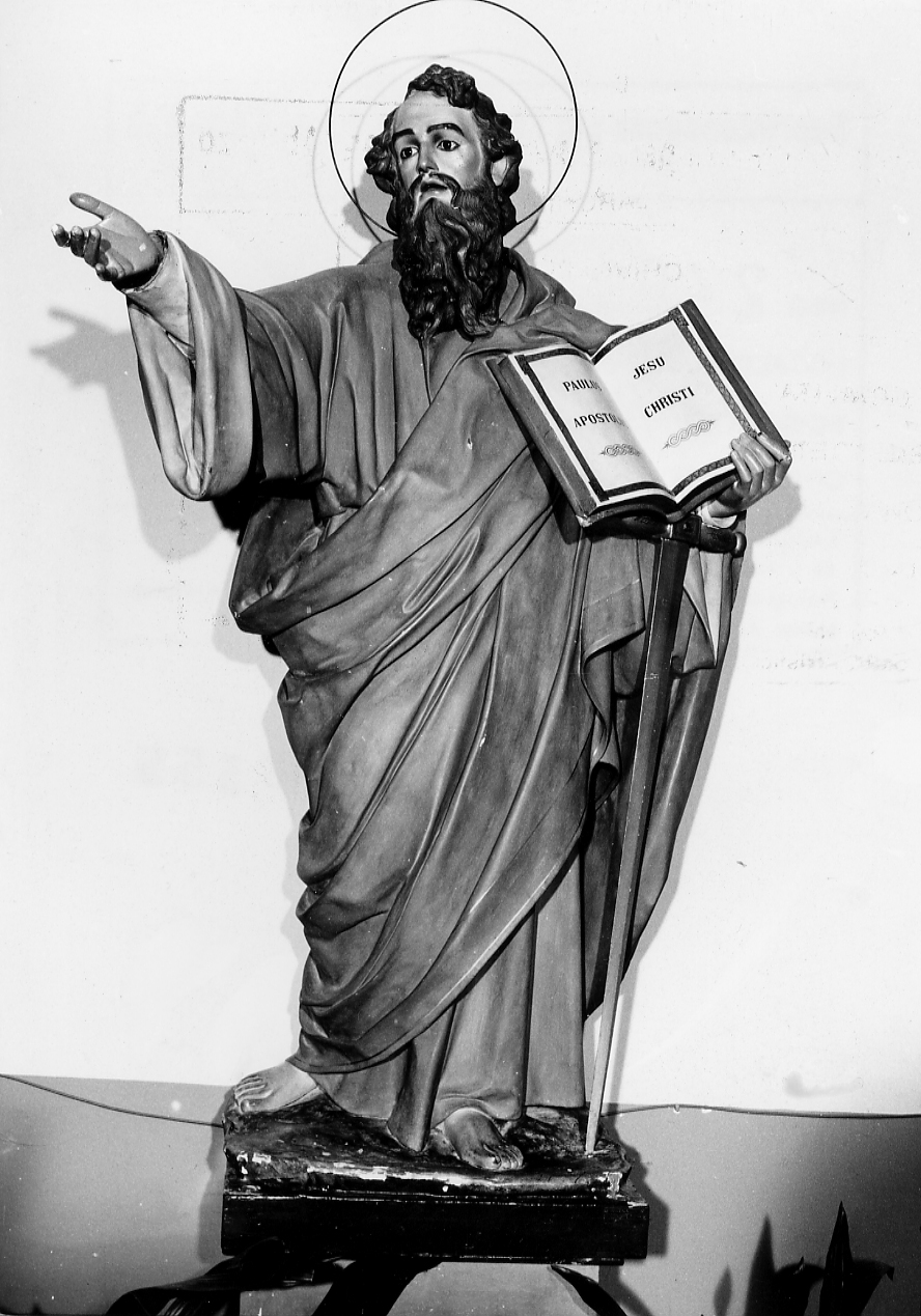SAN PAOLO APOSTOLO (statua, opera isolata) - ambito abruzzese (prima metà sec. XX)