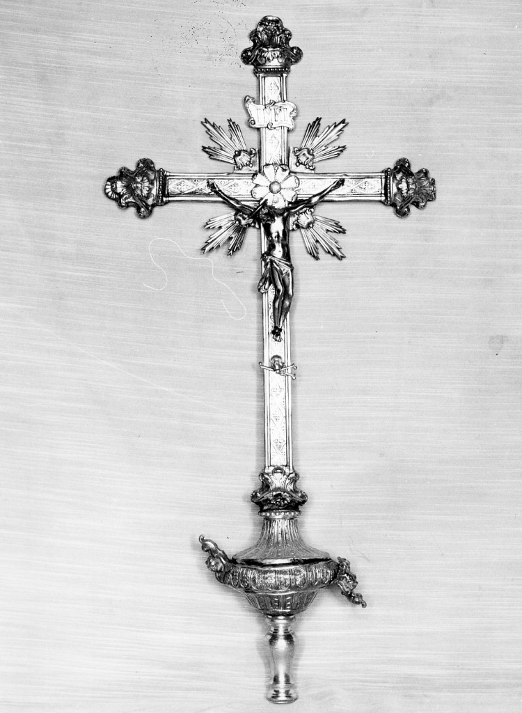 croce processionale - ambito napoletano (sec. XIX)