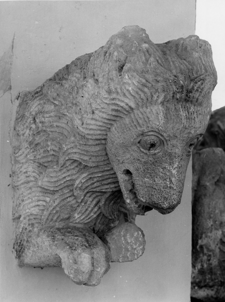 TESTA DI LEONE (scultura) - ambito abruzzese (sec. XIII)