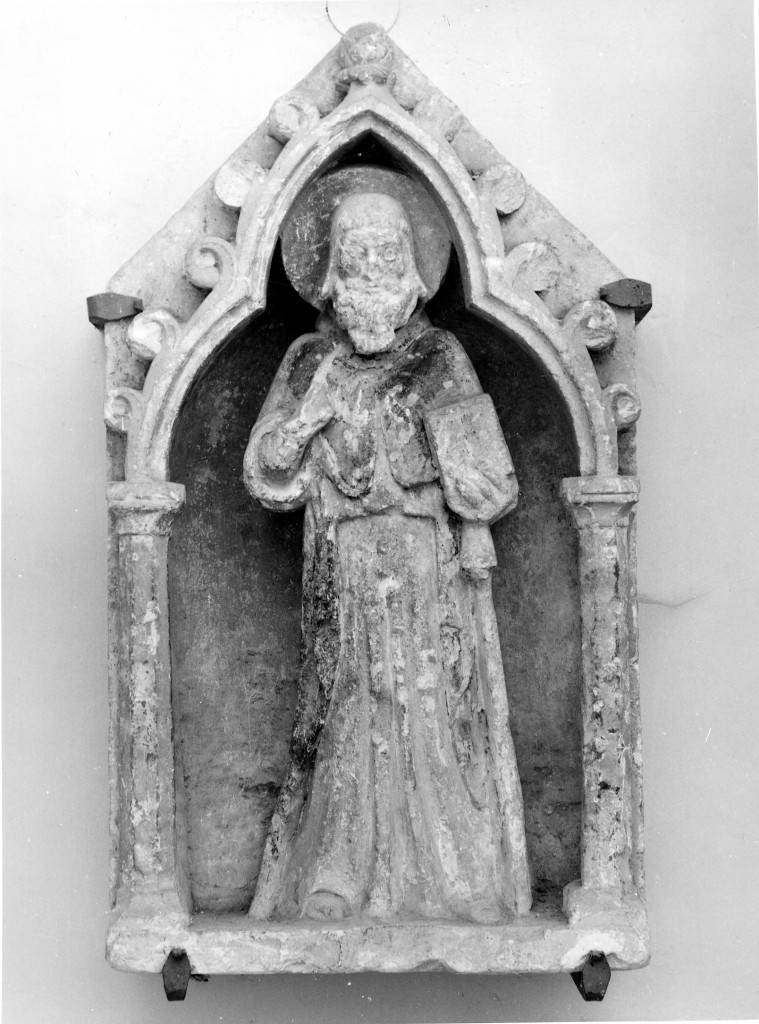 SANT'ANTONIO ABATE (scultura) - ambito abruzzese (secc. XIV/ XV)