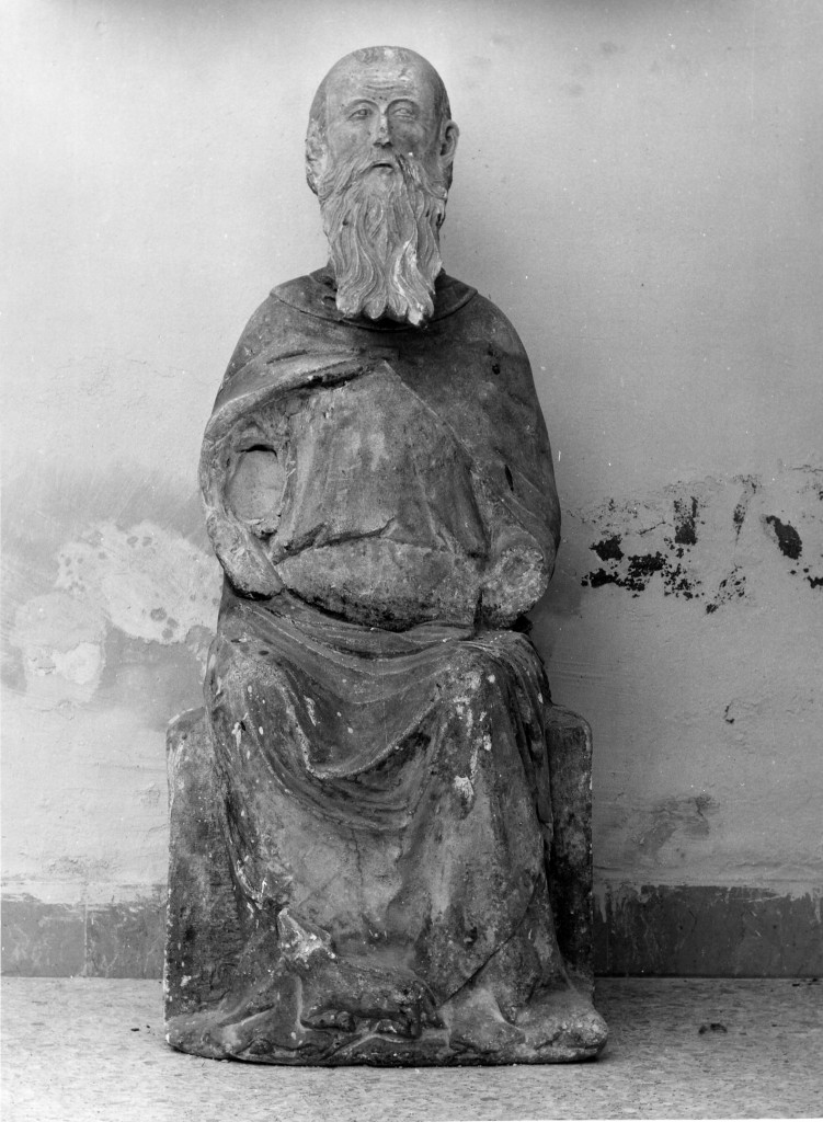 SANT'ANTONIO ABATE (scultura) - ambito abruzzese (fine/inizio secc. XIV/ XV)