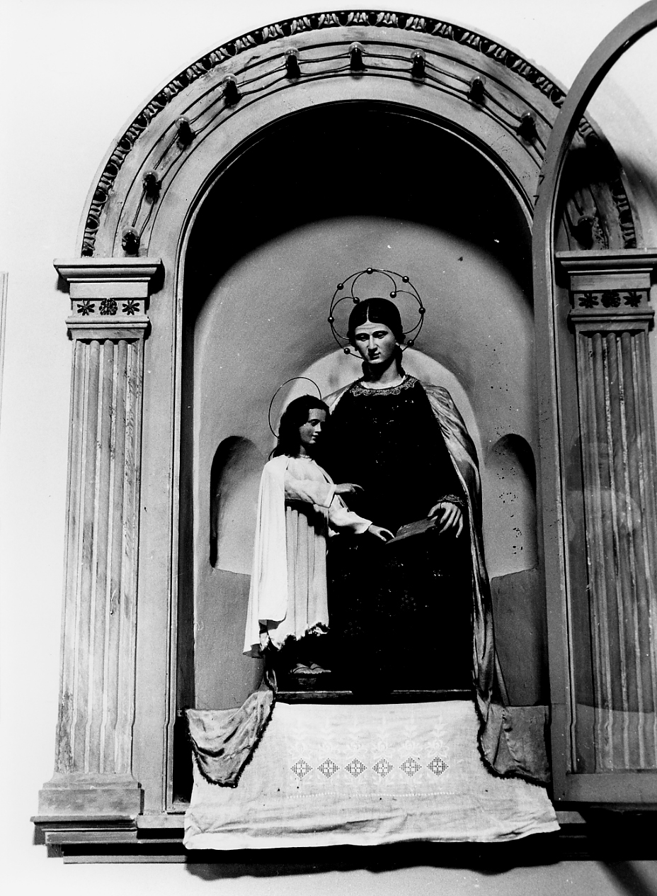 EDUCAZIONE DI MARIA VERGINE (gruppo scultoreo) - ambito teramano (sec. XIX)