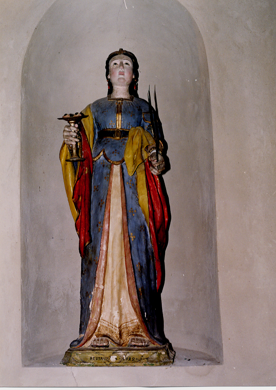 SANTA LUCIA MARTIRE (statua) - ambito abruzzese (sec. XVIII)