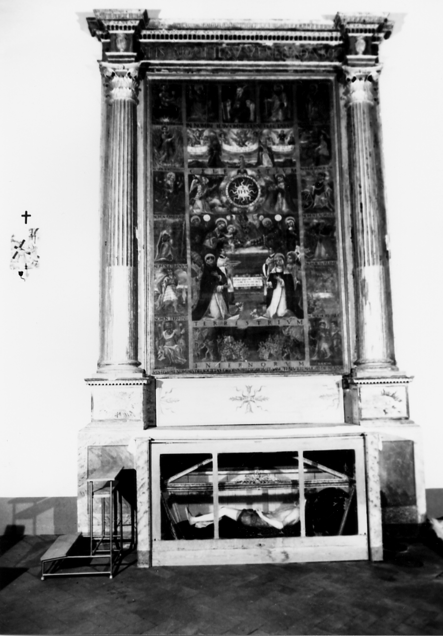 mostra d'altare - ambito Italia centrale (seconda metà sec. XVI)