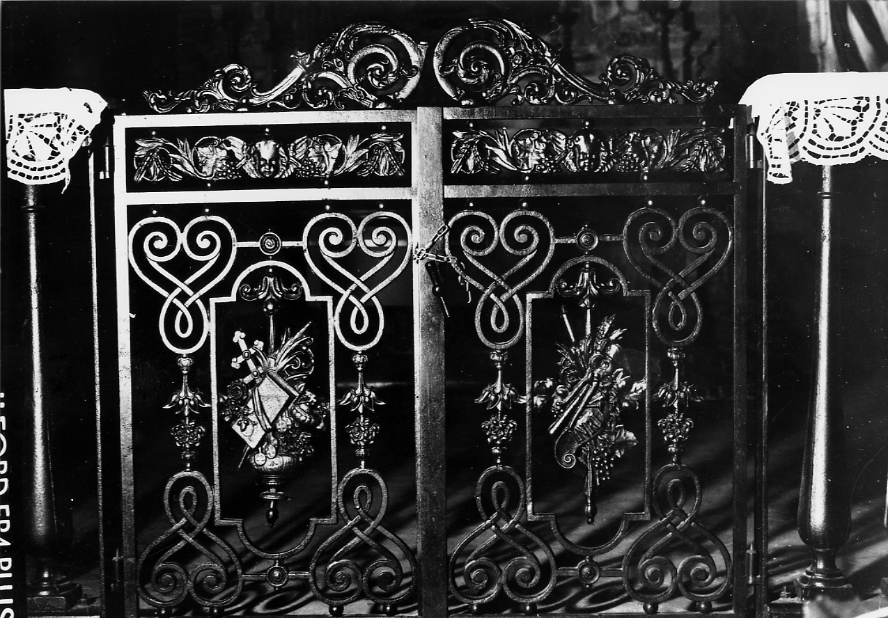 cancellata di cappella - ambito abruzzese (prima metà sec. XX)
