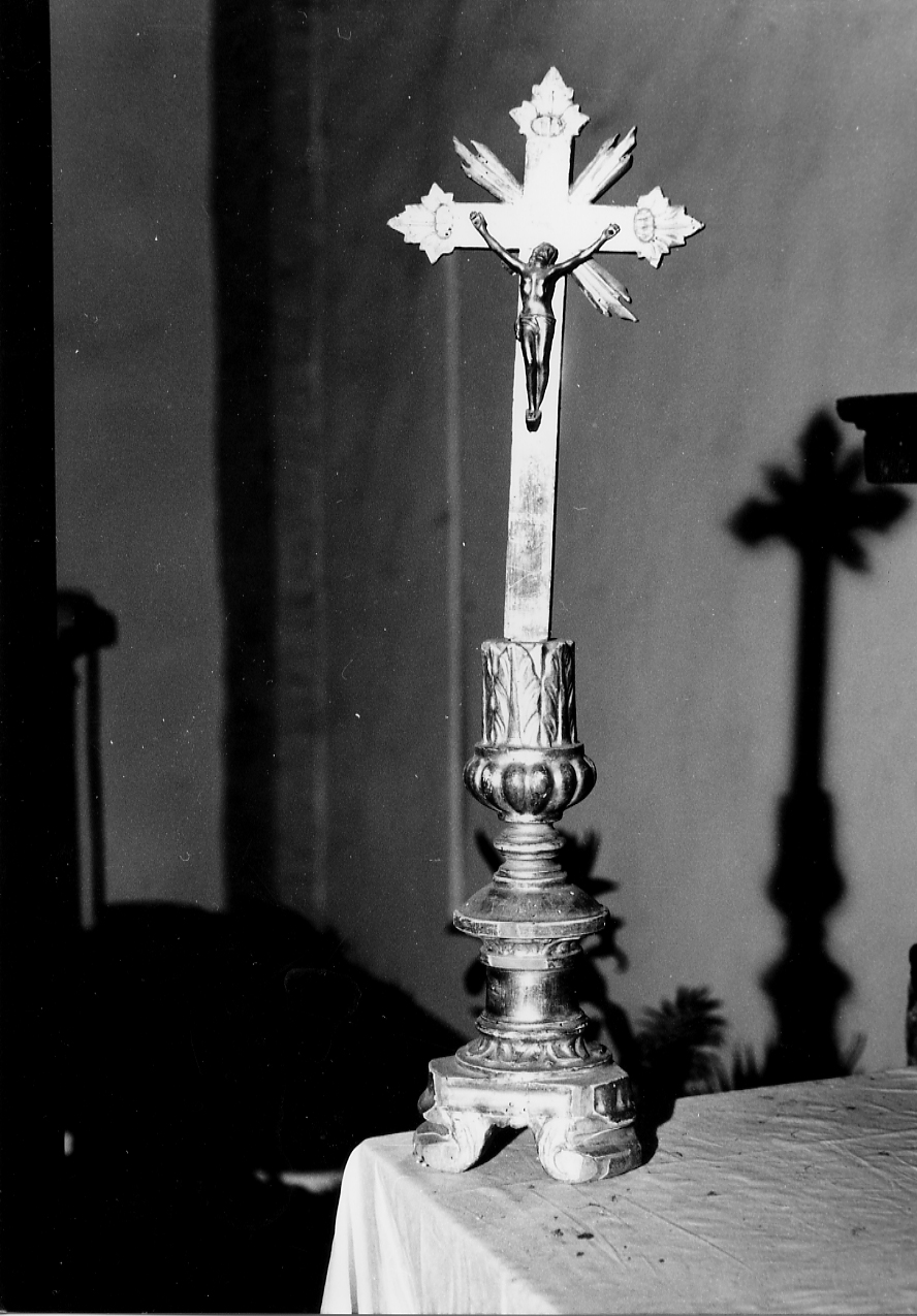 CRISTO CROCIFISSO (croce d'altare) - ambito abruzzese (seconda metà sec. XVII)