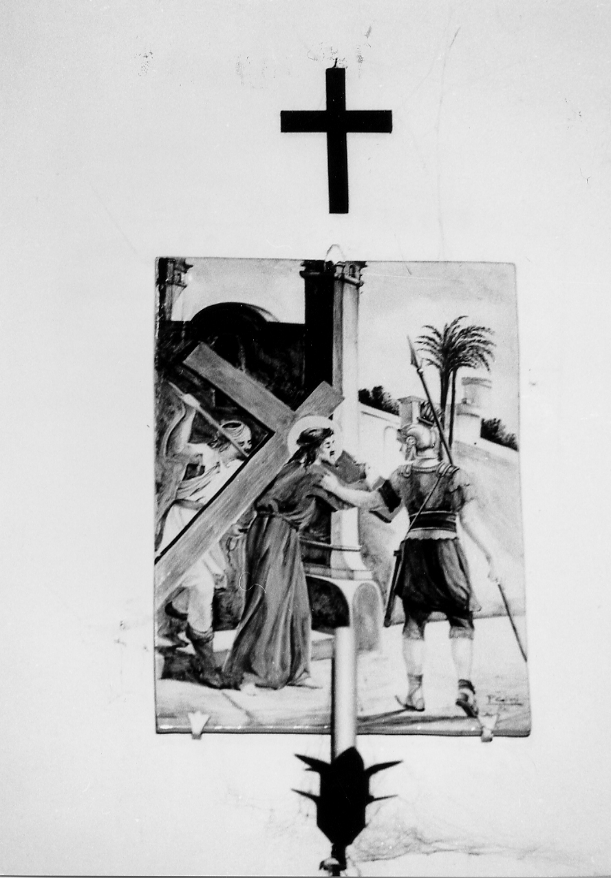 STAZIONE II: GESU' CARICATO DELLA CROCE (Via Crucis) - ambito Italia centrale (sec. XX)
