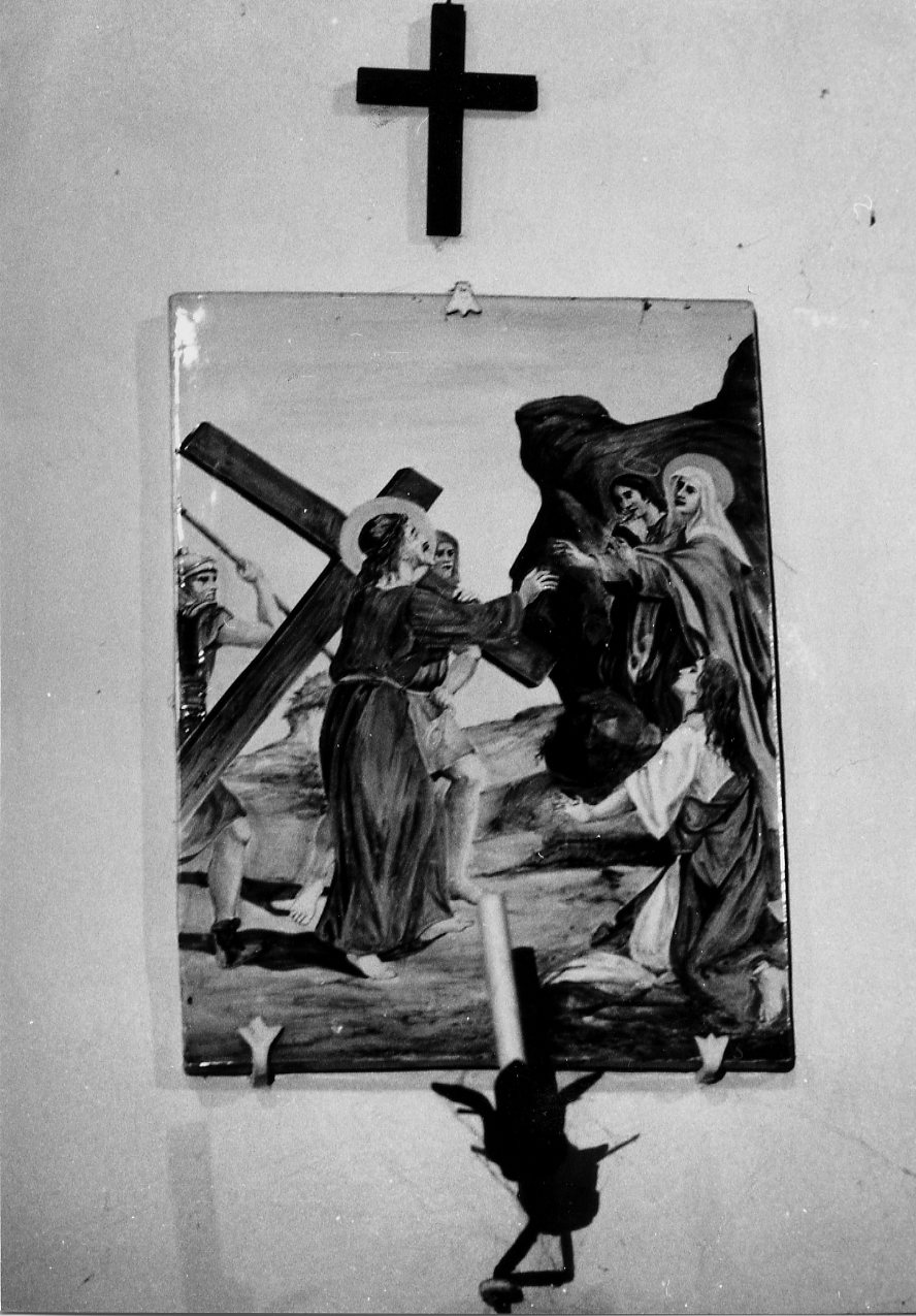 STAZIONE IV: GESU' INCONTRA LA MADONNA (Via Crucis) - ambito Italia centrale (sec. XX)