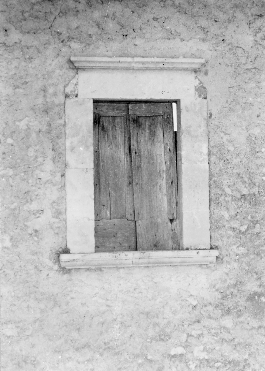 mostra di finestra, opera isolata - bottega Italia centrale (fine sec. XVII)