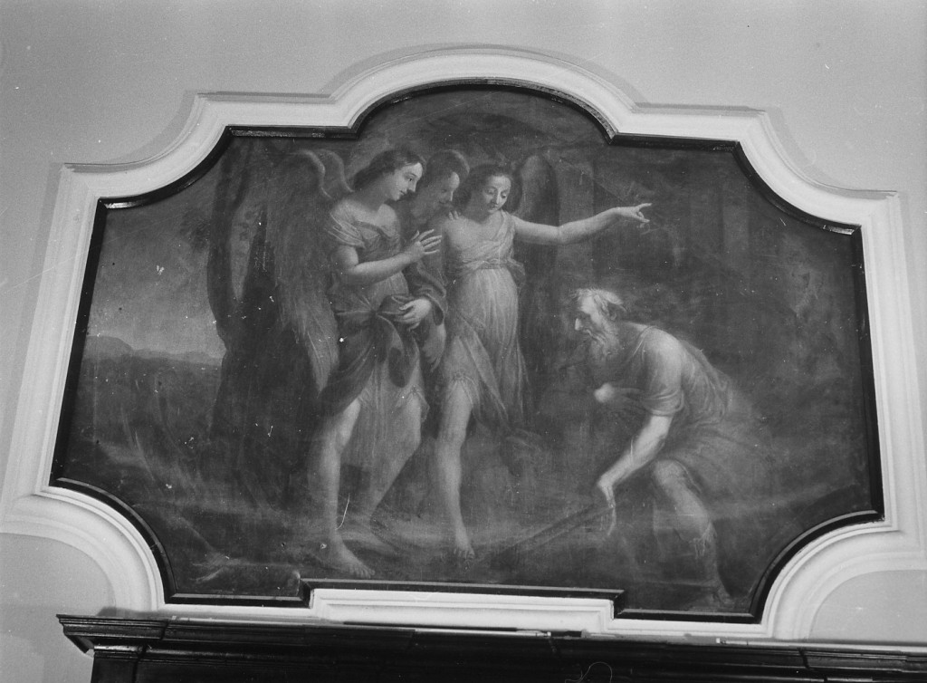 Abramo e i tre angeli (dipinto) - bottega Italia centrale (sec. XVIII)