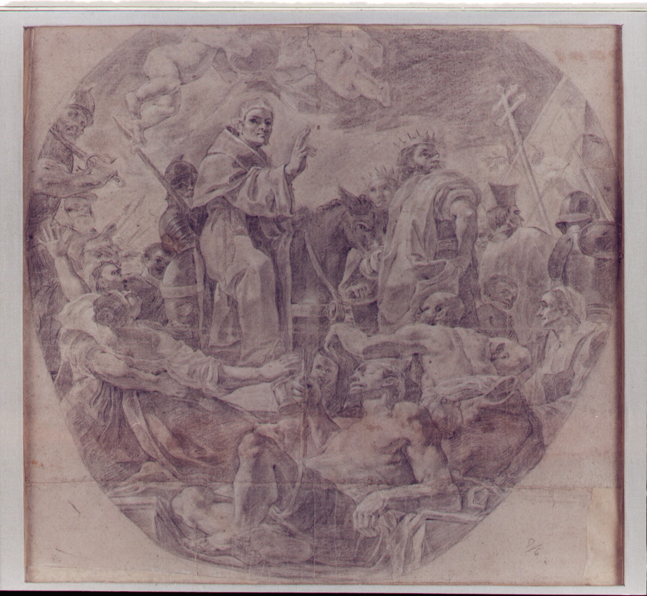 Entreta di San Pietro Celestino nella città dell'Aquila, Santo (dipinto) di Preti Mattia detto Cavalier Calabrese (sec. XVII)