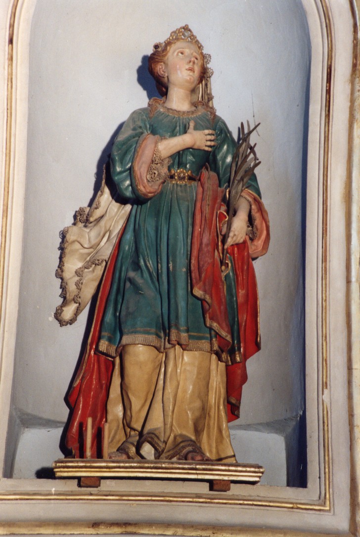 Santa Caterina d'Alessandria (statua) di Giovannitti Silverio (metà sec. XVIII)