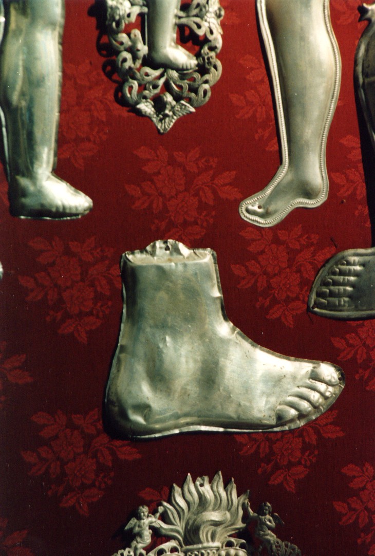 piede (ex voto) - ambito napoletano (fine sec. XIX)