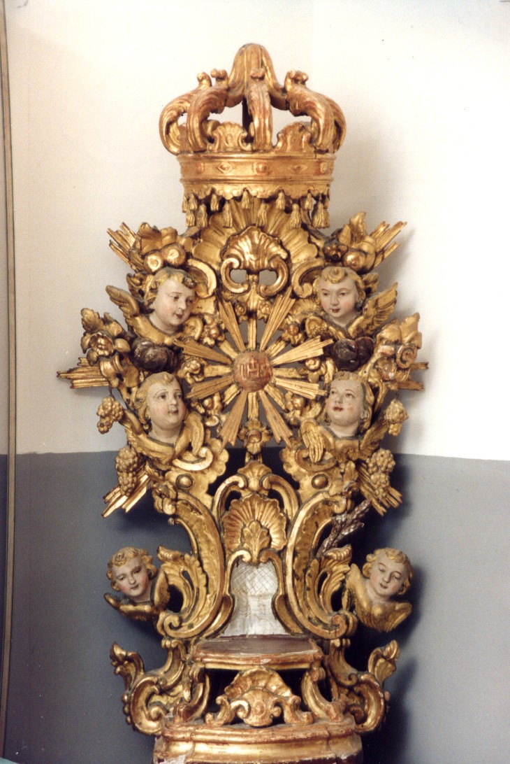 tronetto per esposizione eucaristica - ambito napoletano (fine sec. XVIII)