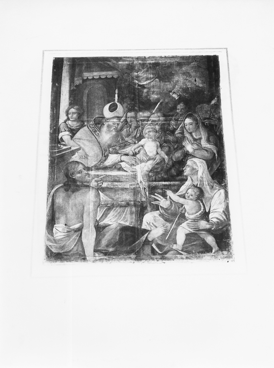 CIRCONCISIONE DI GESU' (dipinto) - bottega Italia centrale (sec. XVII)