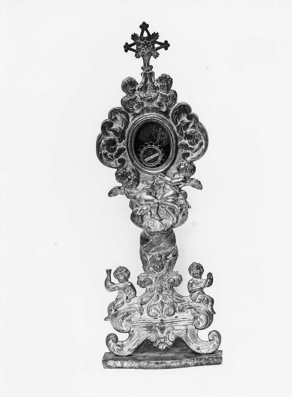 reliquiario - a ostensorio - ambito Italia centrale (sec. XIX)