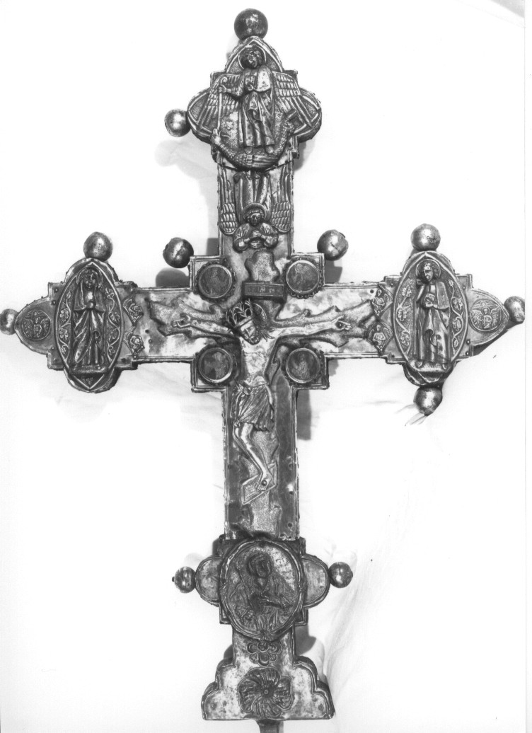 croce processionale, opera isolata - bottega abruzzese (sec. XIV)