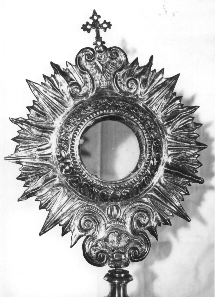 ostensorio - a raggiera, opera isolata - bottega abruzzese (sec. XVIII)