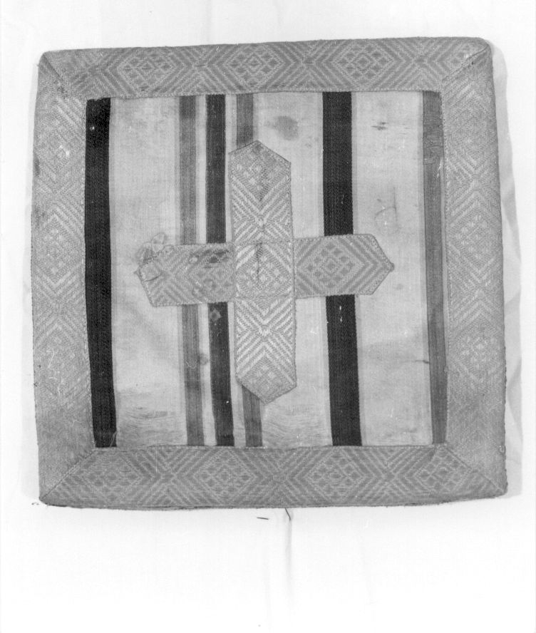 borsa, elemento d'insieme - manifattura italiana (ultimo quarto sec. XVIII)