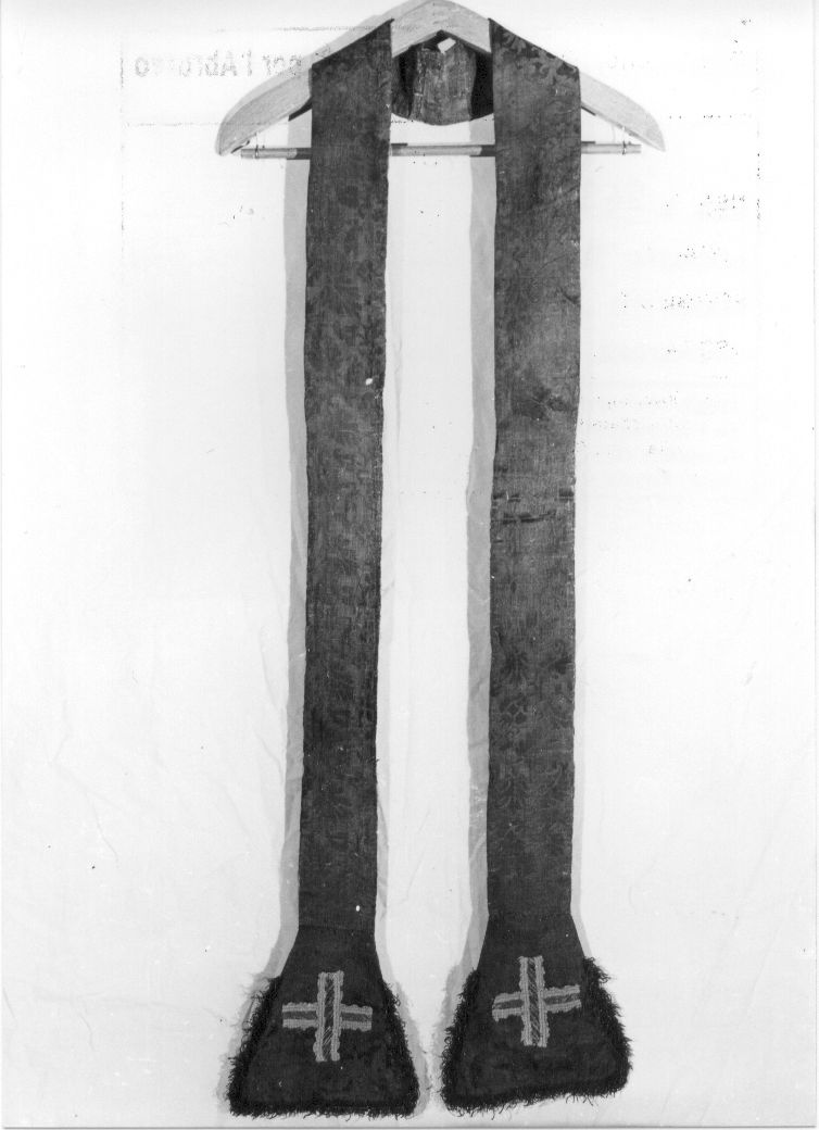 stola, elemento d'insieme - manifattura italiana (primo quarto sec. XVII)