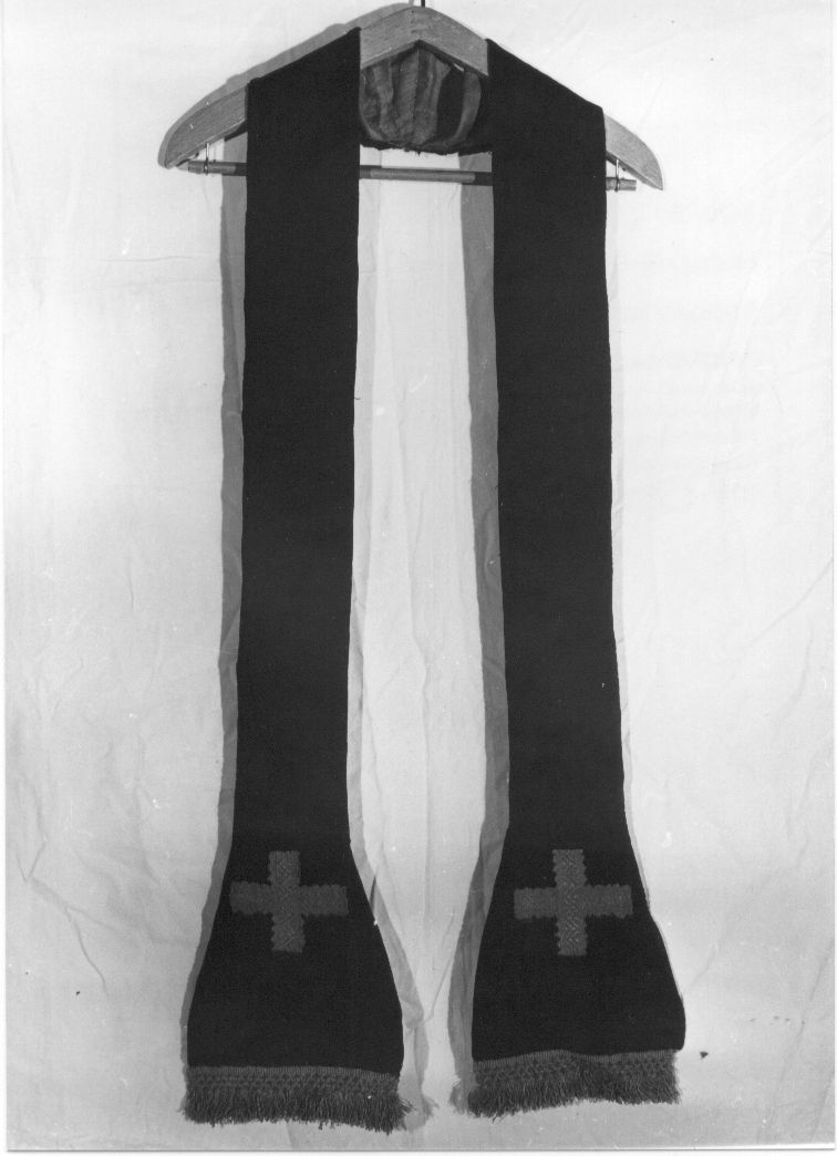 stola, elemento d'insieme - manifattura italiana (seconda metà sec. XVII)