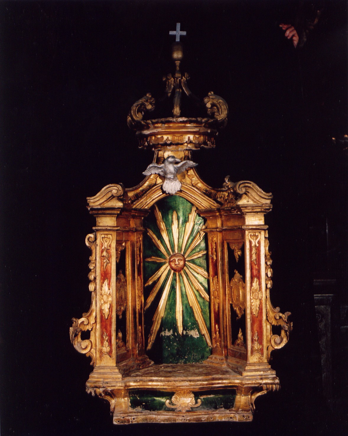 tronetto per esposizione eucaristica, opera isolata - manifattura Italia meridionale (sec. XIX)
