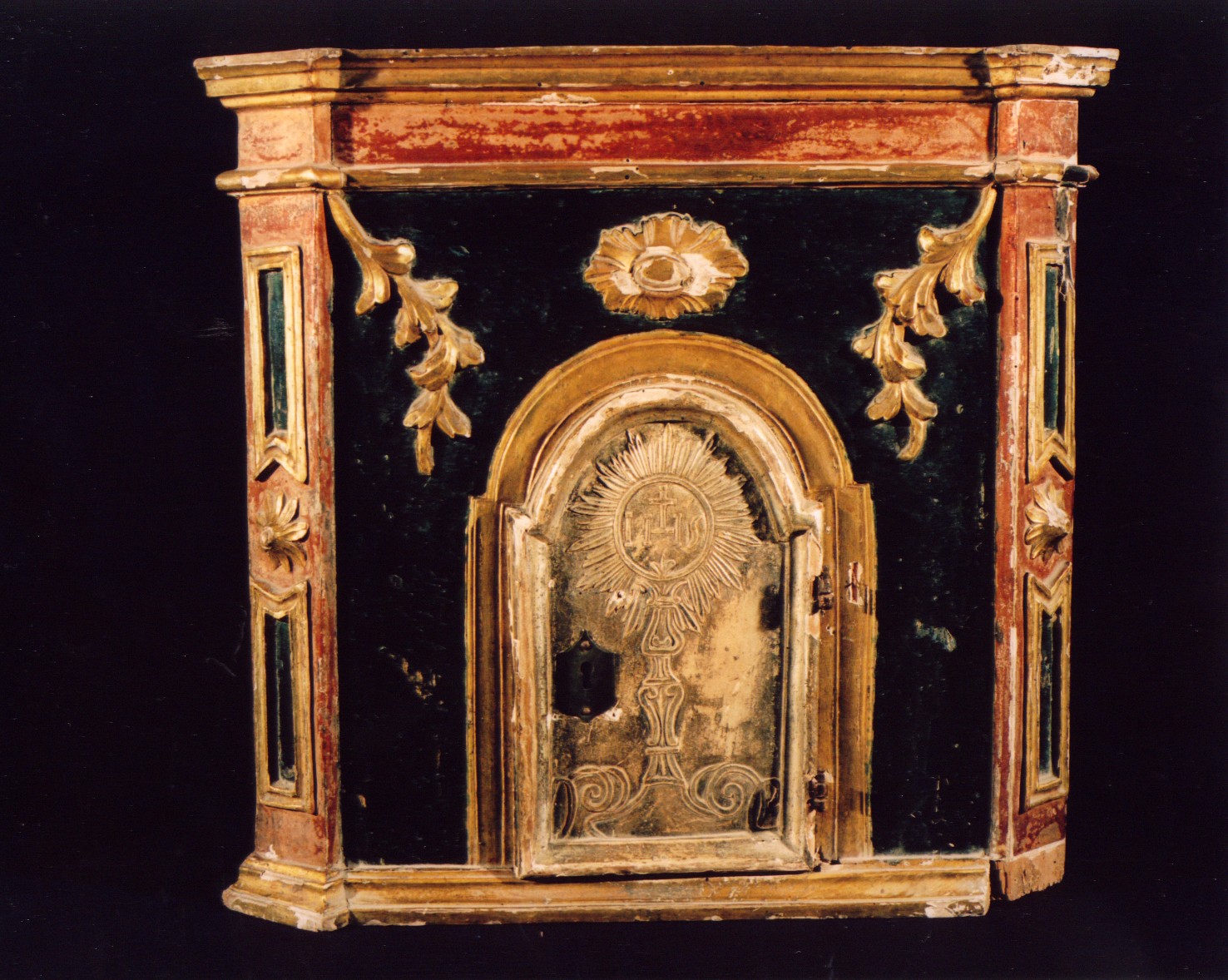 calice eucaristico (tabernacolo - a tempietto, opera isolata) - manifattura Italia centro-meridionale (secc. XVIII/ XIX)