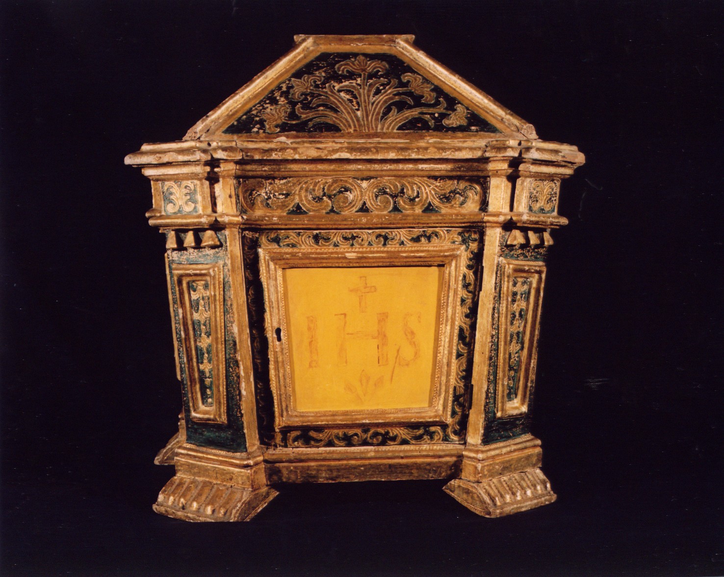 tabernacolo - a frontale architettonico, opera isolata - manifattura Italia centro-meridionale (sec. XIX)