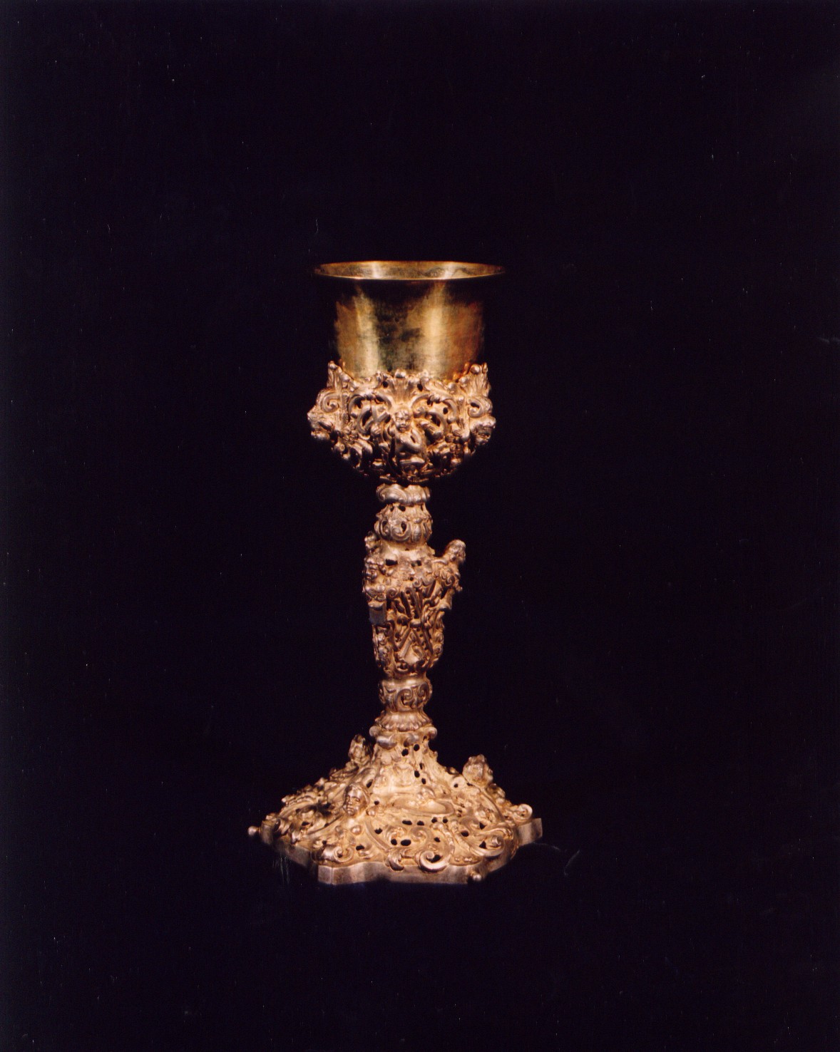 angioletti con simboli della Passione (calice, opera isolata) - manifattura napoletana (sec. XVIII)