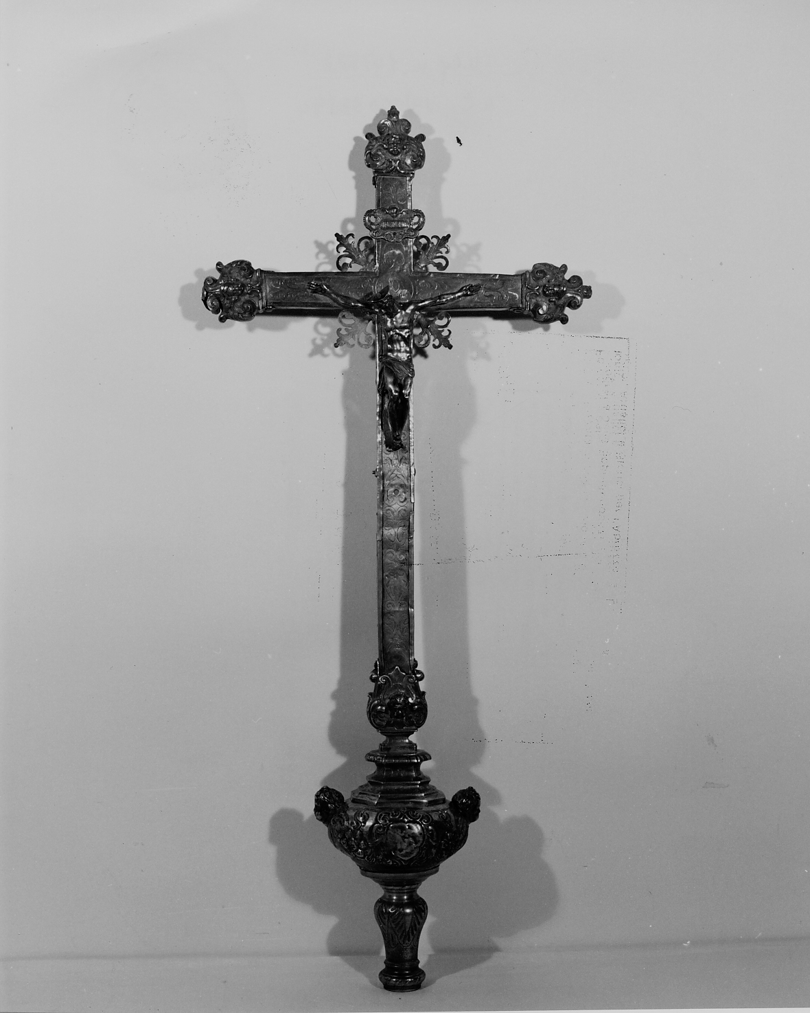 croce processionale - ambito napoletano (fine/inizio secc. XVII/ XVIII)