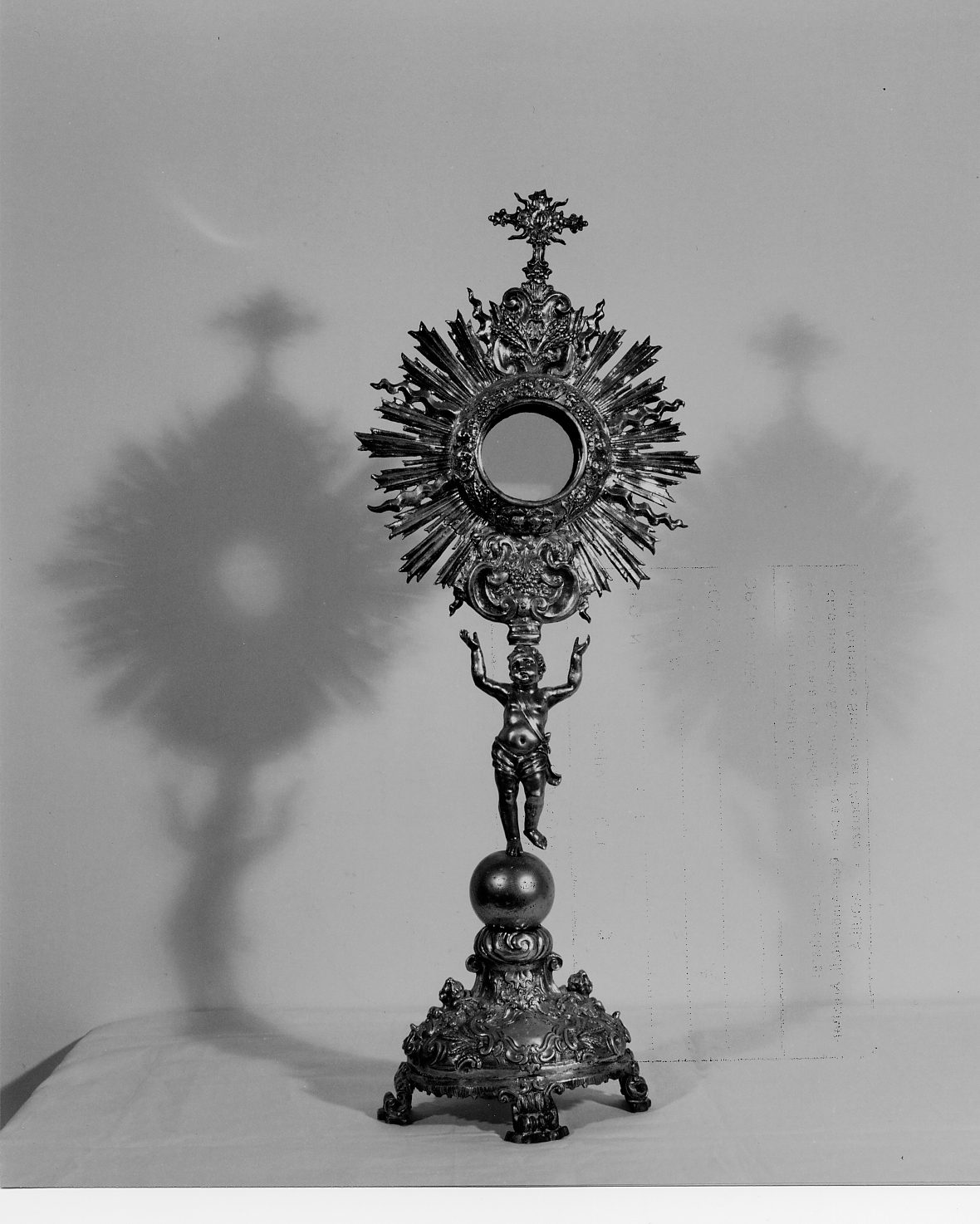 ostensorio - a raggiera - ambito napoletano (sec. XVIII, sec. XVIII)