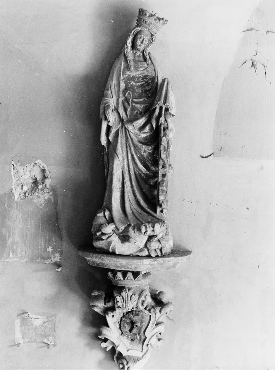 SANTA CATERINA D'ALESSANDRIA (scultura) - ambito abruzzese (fine/inizio secc. XIV/ XV)