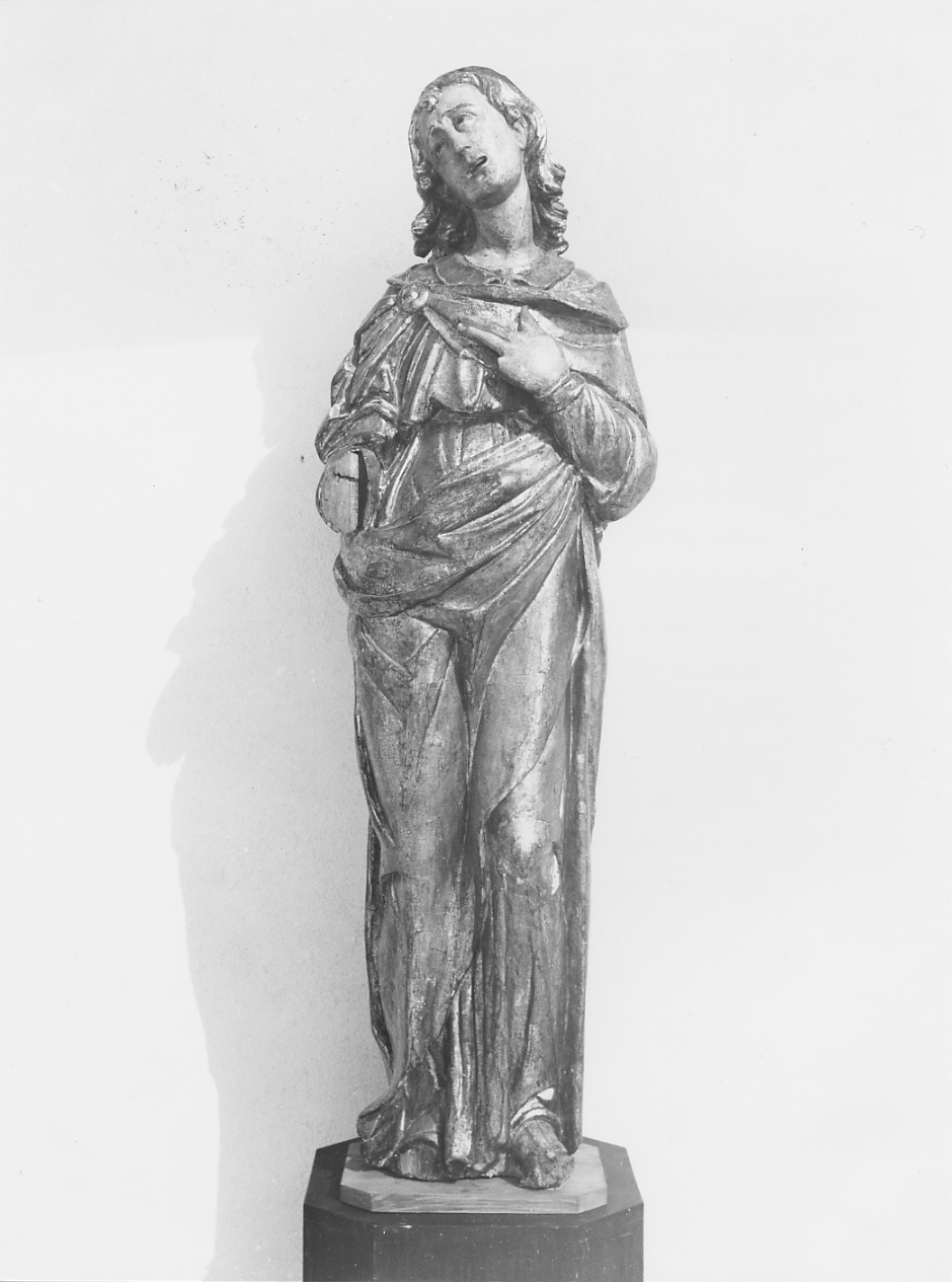 SAN GIOVANNI EVANGELISTA (statua) - ambito sulmonese (seconda metà sec. XVI)