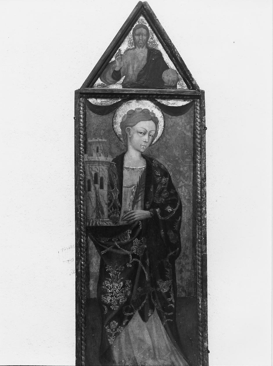 SANTA BARBARA (dipinto) - ambito abruzzese (prima metà sec. XVI)