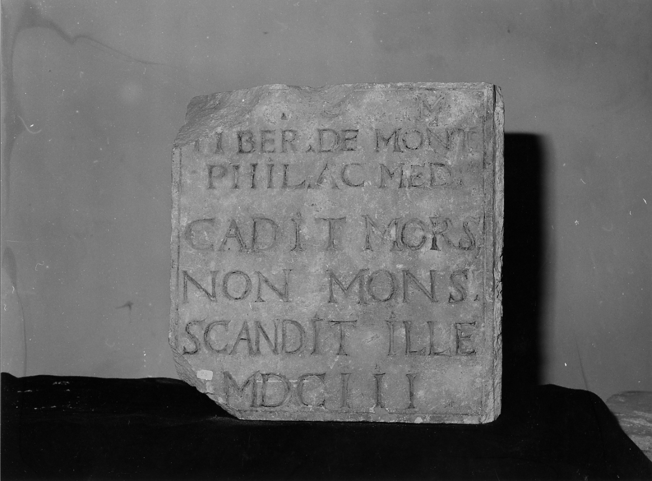 lapide - ambito Italia centrale (sec. XVII)