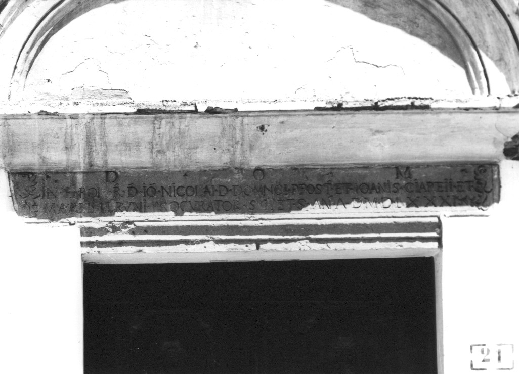 lastra - ambito Italia centrale (sec. XVI)