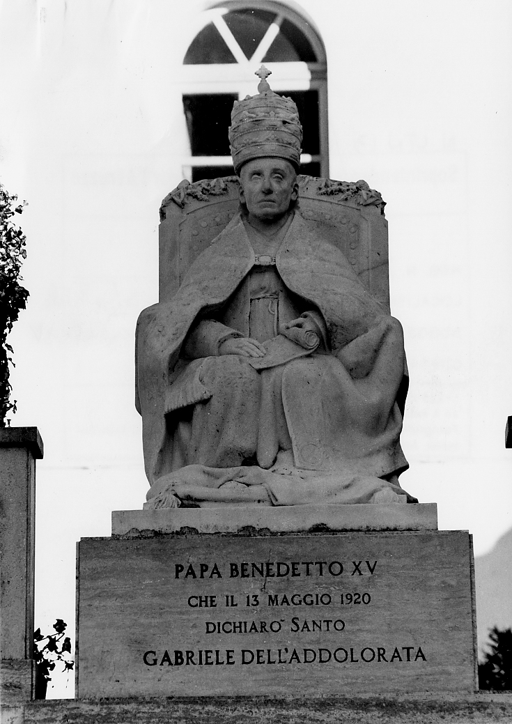 PAPA BENEDETTO XV (statua) - ambito Italia centrale (sec. XX)