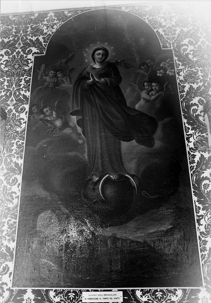 IMMACOLATA CONCEZIONE (dipinto) di Belisario Liberatore (attribuito) (sec. XVIII)