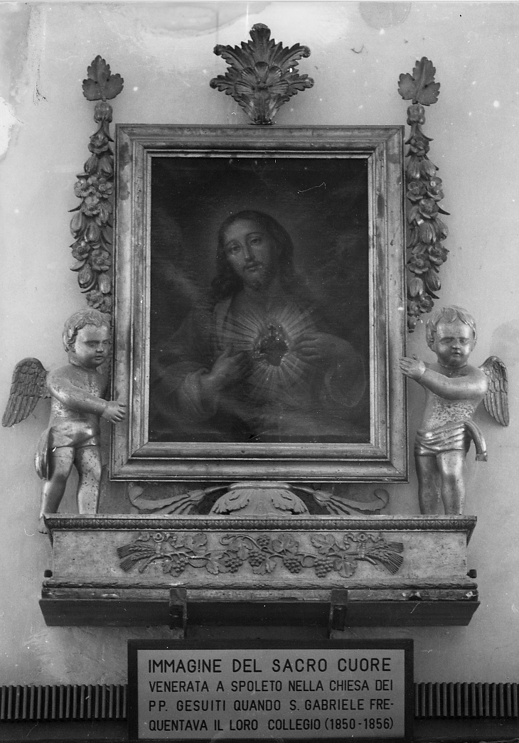 SACRO CUORE DI GESU' (dipinto) - ambito Italia centrale (secc. XVII/ XVIII)