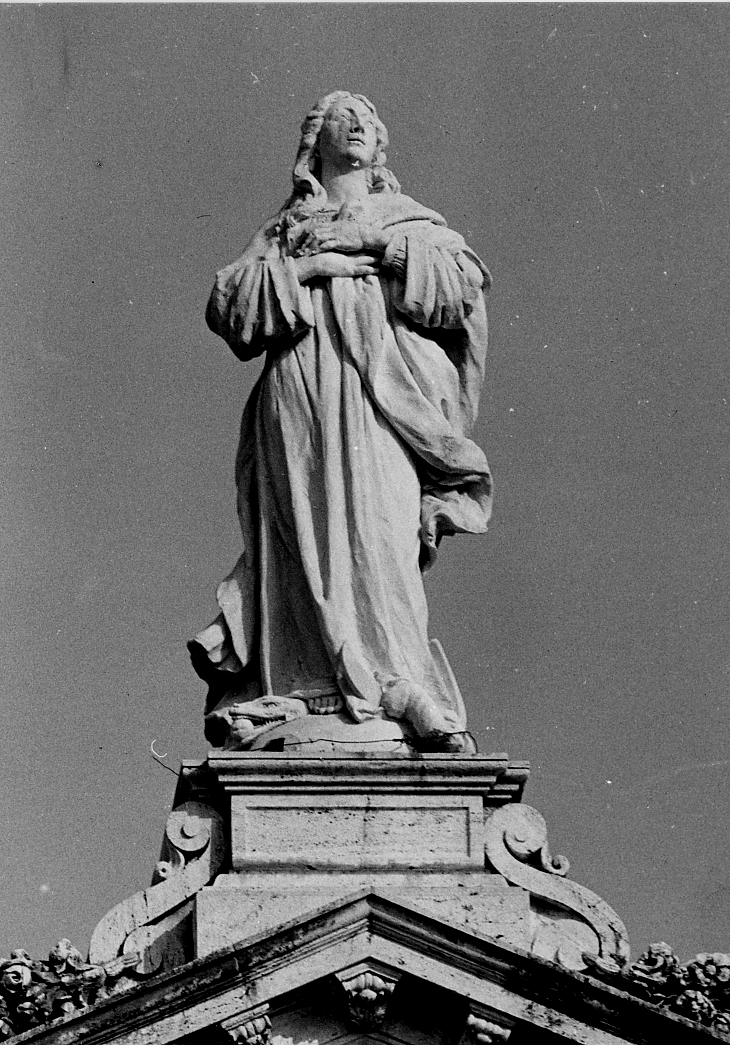 IMMACOLATA CONCEZIONE (statua) di Ciavalik Beniamino (bottega) (sec. XX)